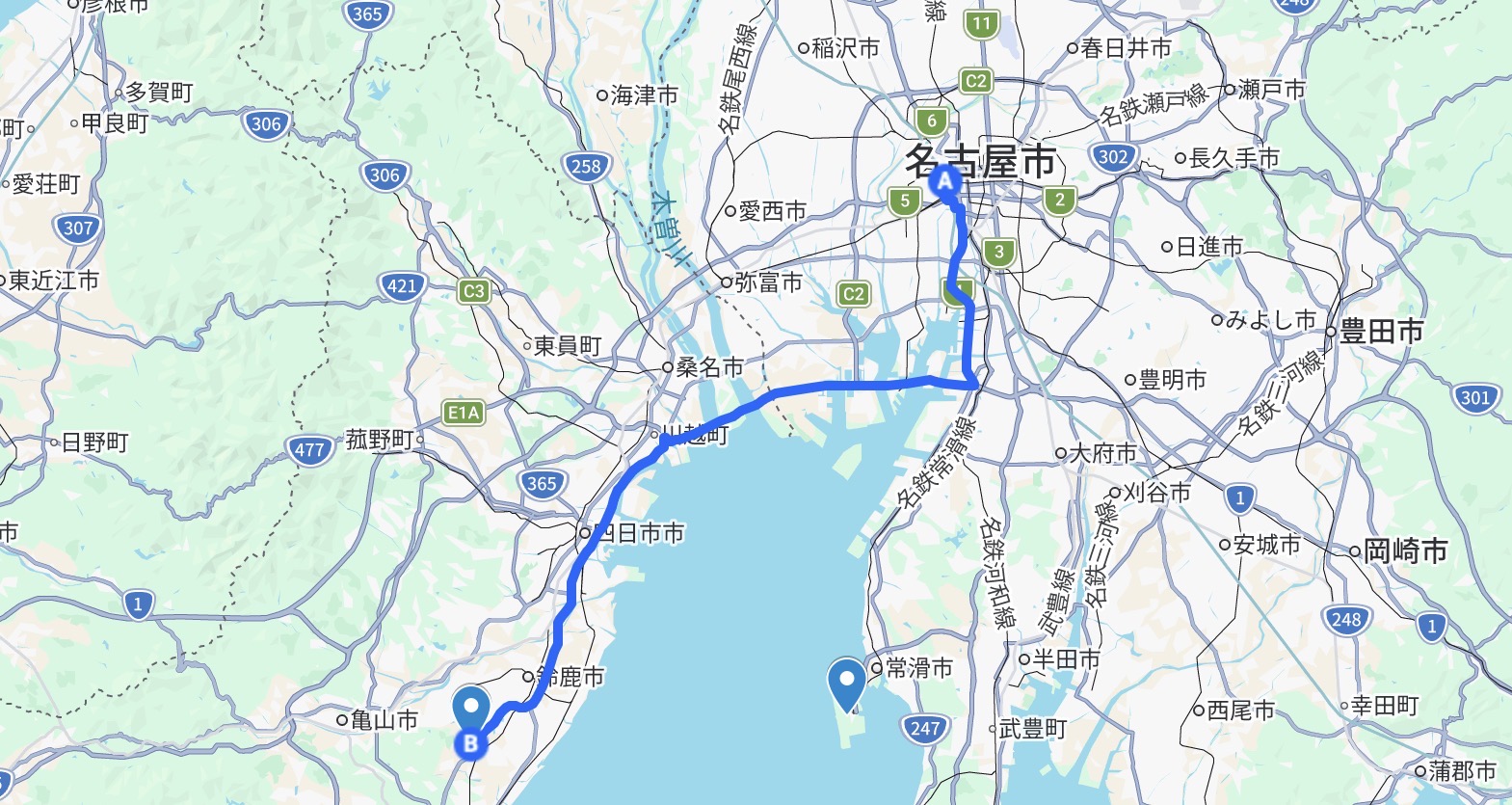 名古屋から鈴鹿サーキットへ